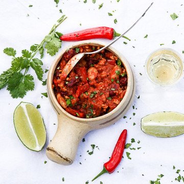 Chicken Chili with Tequila