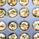 Appetizers in a muffin pan