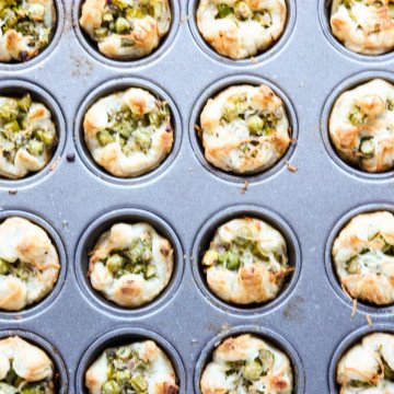 Appetizers in a muffin pan