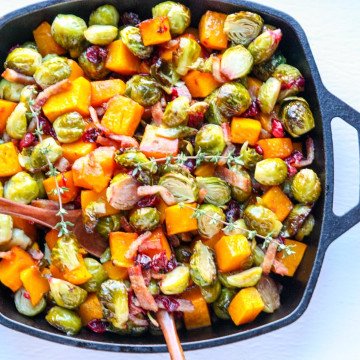 Roasted Brussels Sprouts & Butternut Squash
