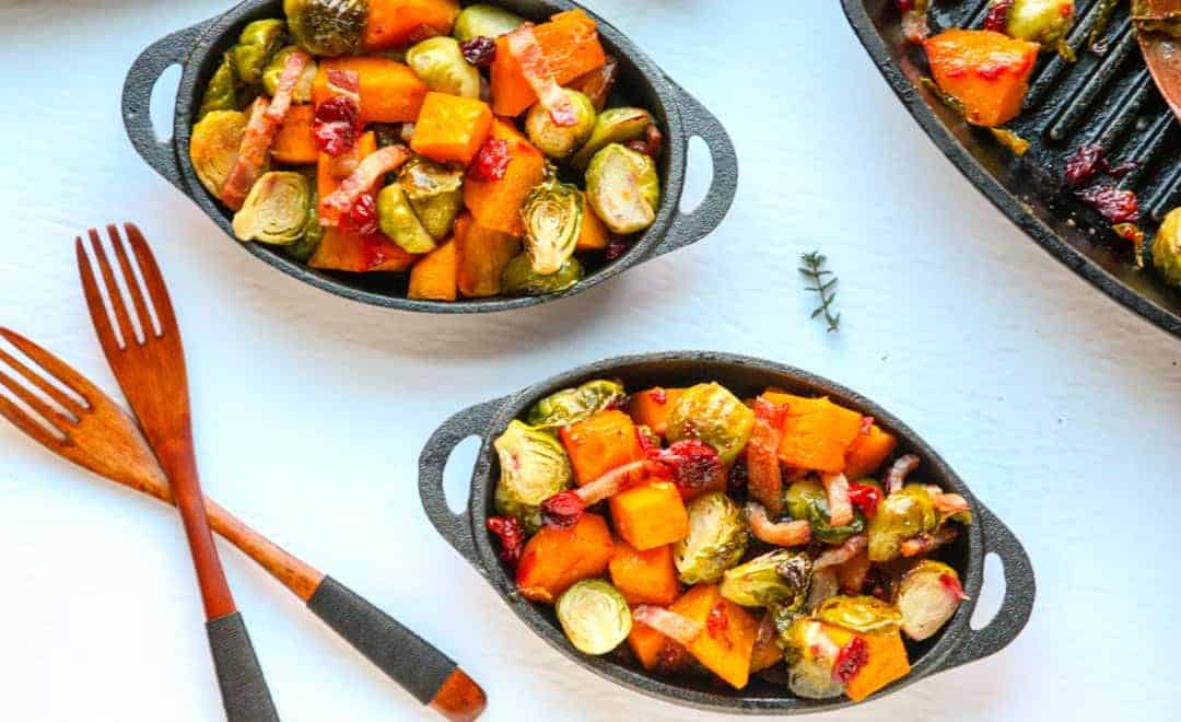 Roasted Brussels Sprouts & Butternut Squash 