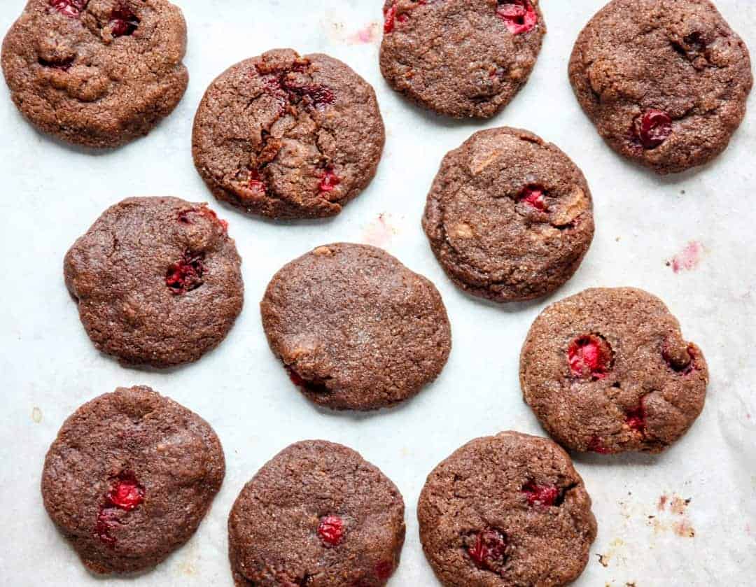 A close up chocolate cookies