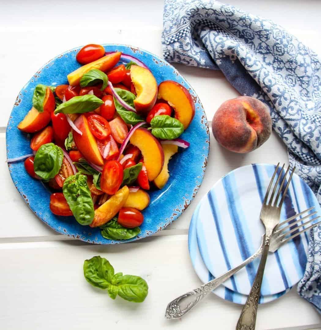 Tomato Peach Salad