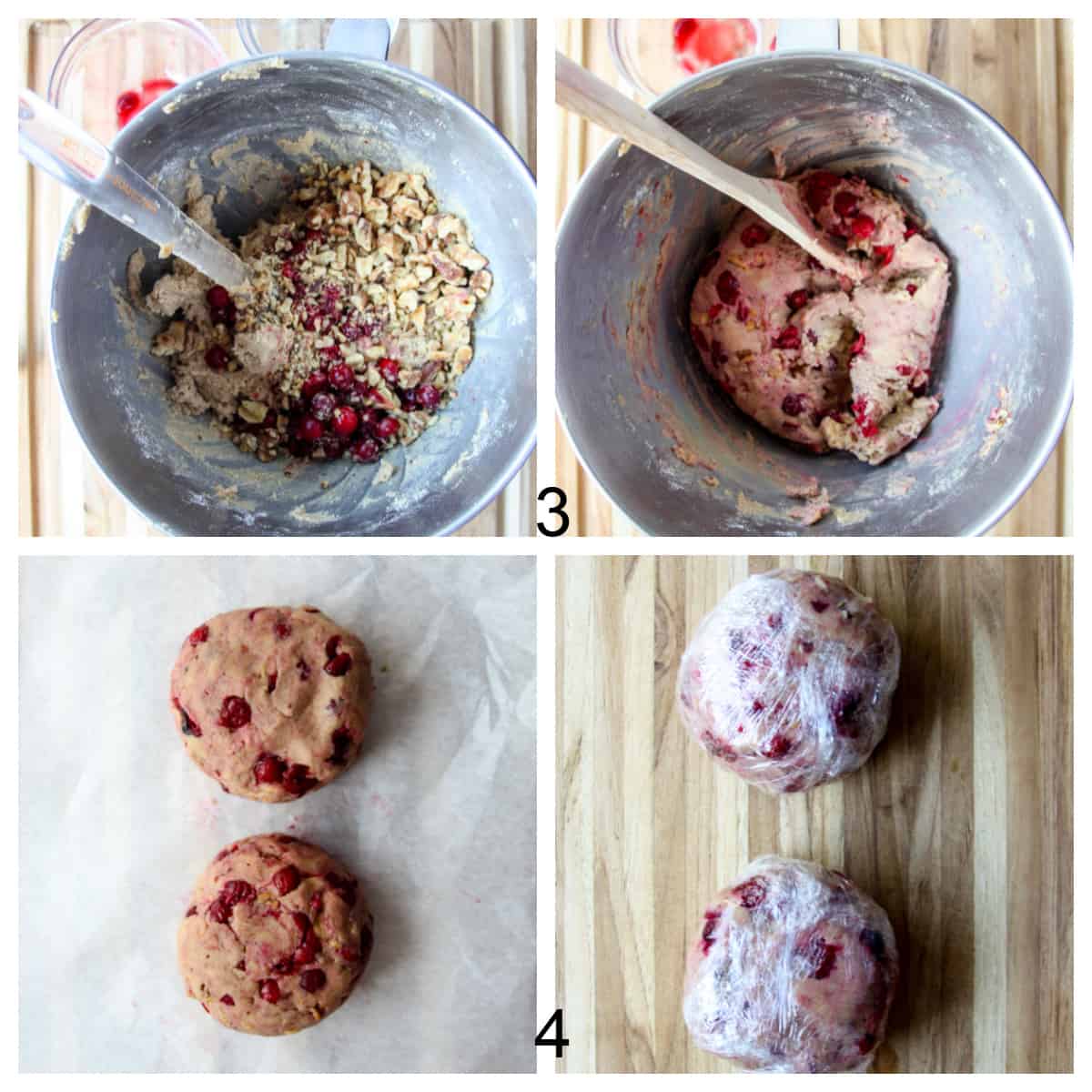 The third and fourth steps to make the recipe.