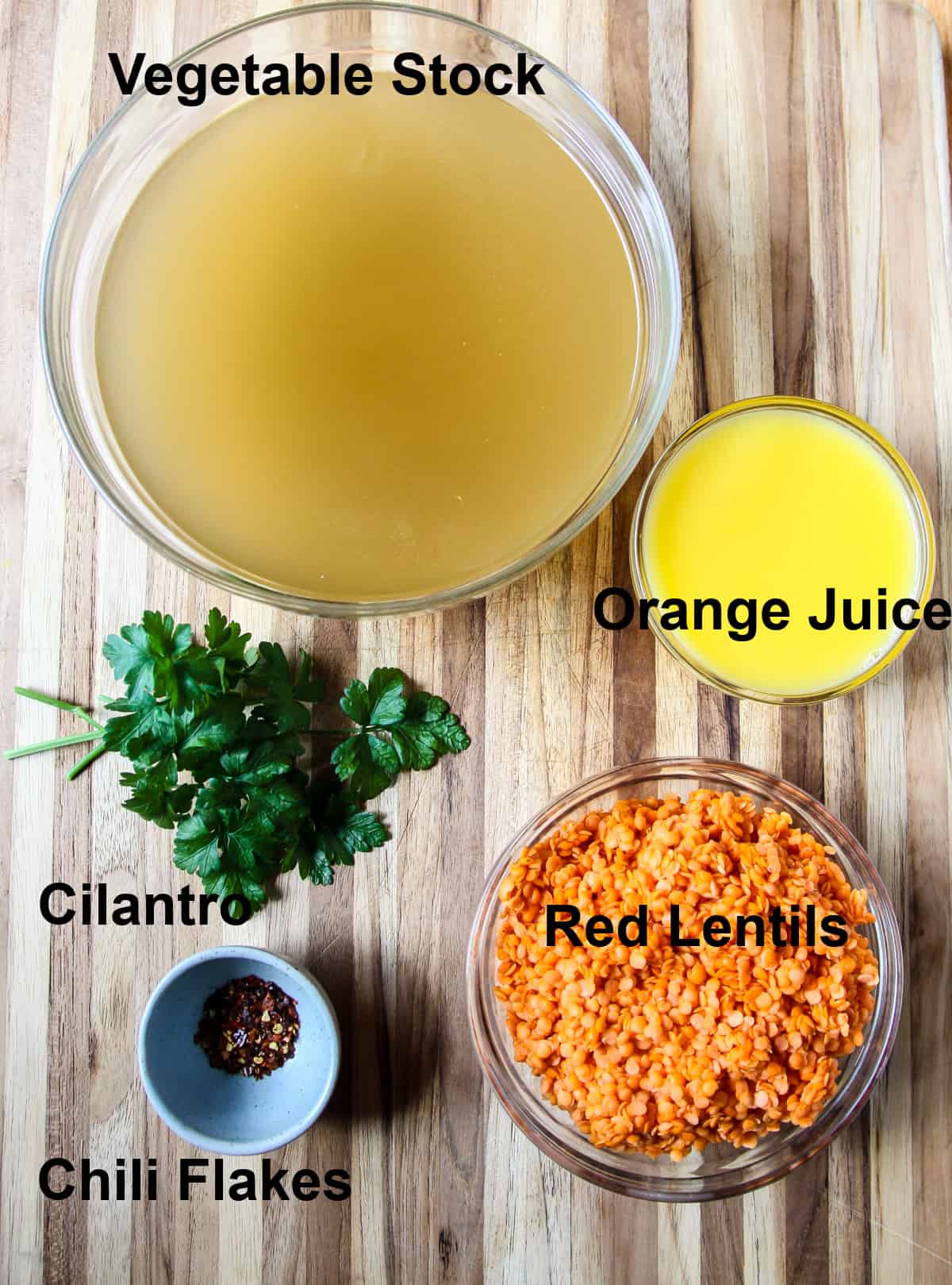 The rest of the soup ingredients.