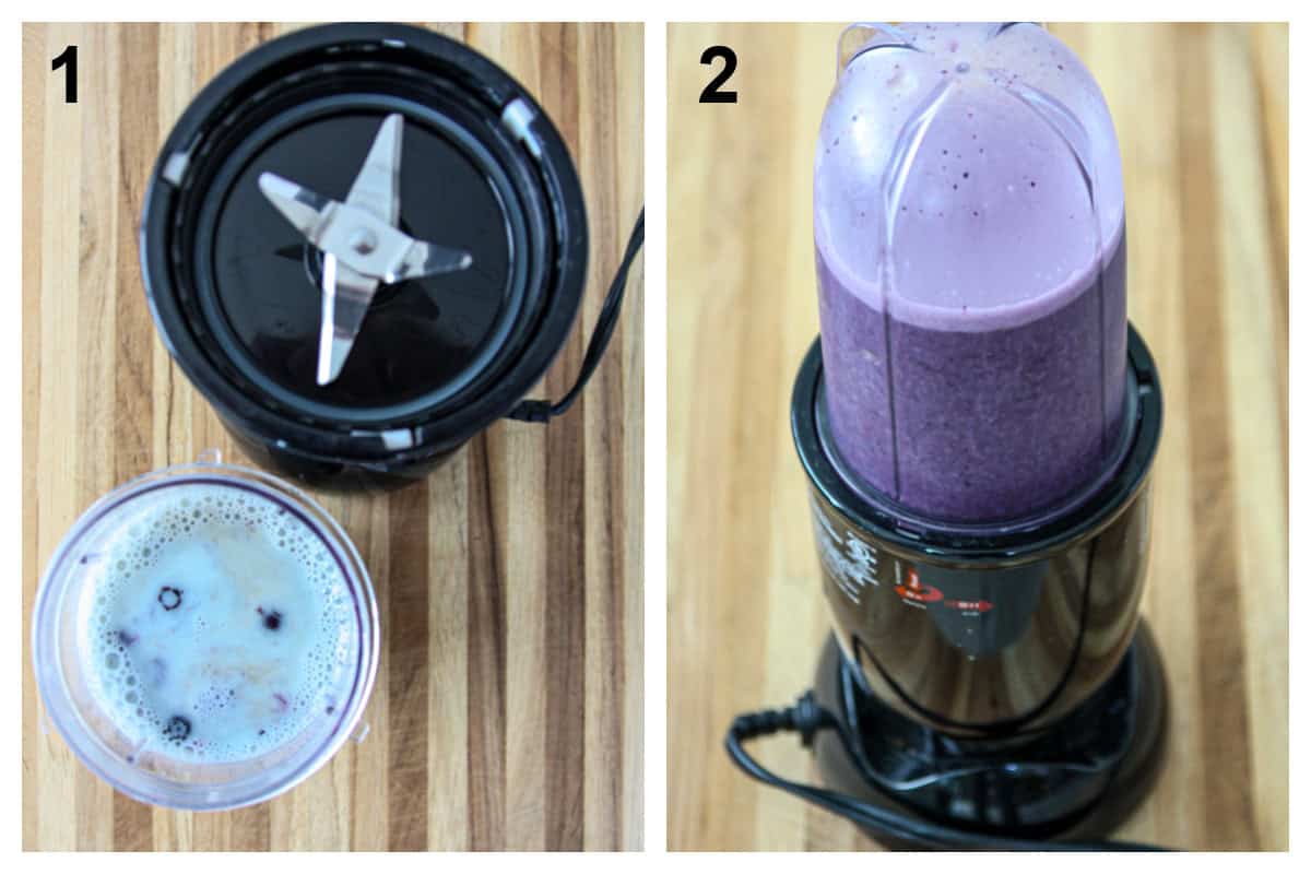 The first two steps in the recipe process.