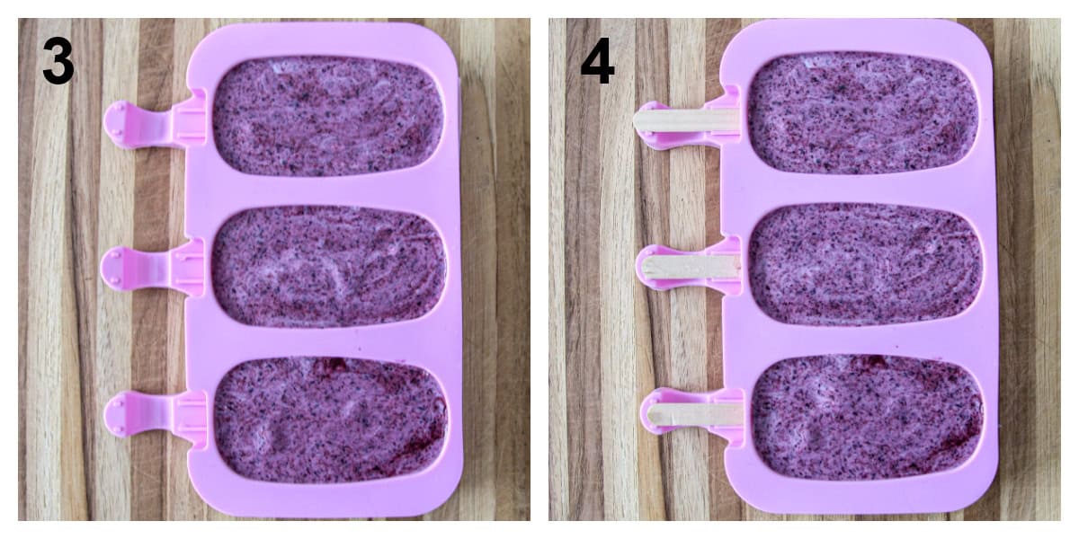 Steps 3 and 4 of the recipe process.